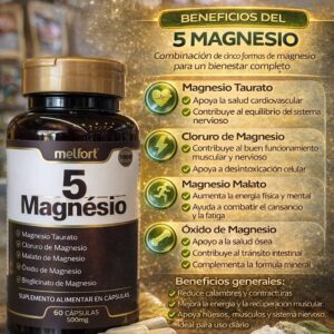 5 Magnesio – Combinación Avanzada de Magnesio