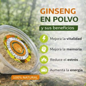GINSENG EN POLVO - Vitalidad y energía natural