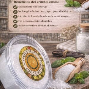 ERITRITOL CRISTAL - ENDULZANTE NATURAL - 250GR